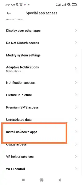 Pobreflix APK Atualizado 2026: Download Seguro e Guia Completo para Android 8 Opção de instalar aplicativos de fontes desconhecidas exibida na lista de configurações do Android