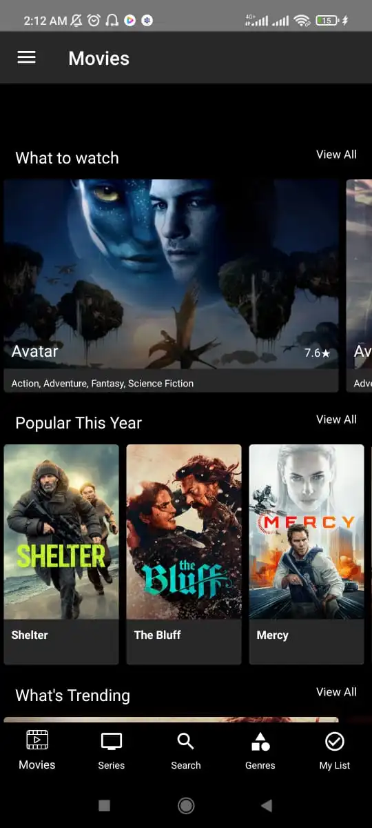 Pobreflix APK Atualizado 2026: Download Seguro e Guia Completo para Android 2 Tela de séries na Pobreflix com categorias e organização de episódios