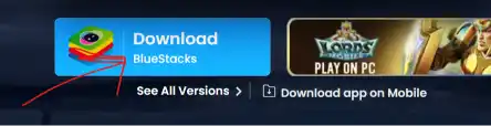Baixe o BlueStacks na pagina do emulador para iniciar a instalacao no PC