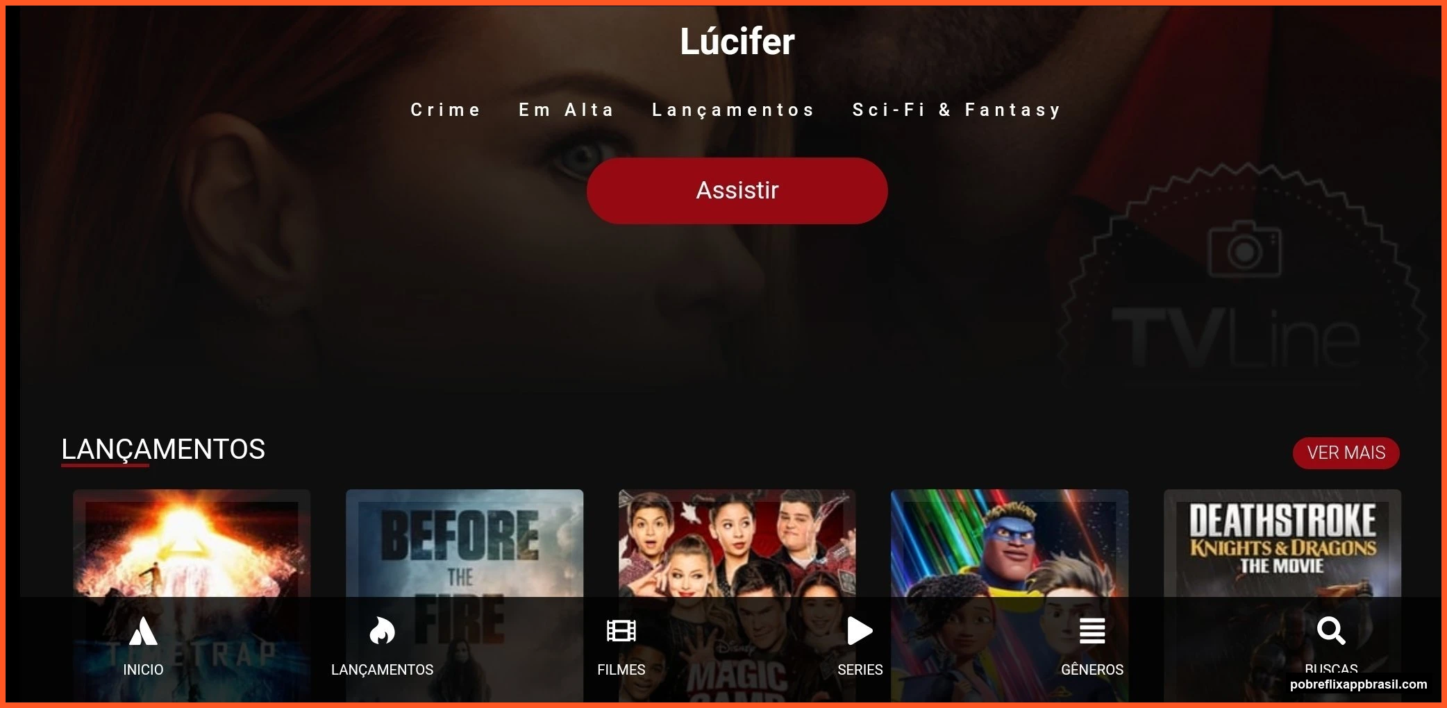 Pobreflix HD: Como Melhorar Qualidade, Audio e Legendas 1 Tela de detalhes e sinopse do Pobreflix Original